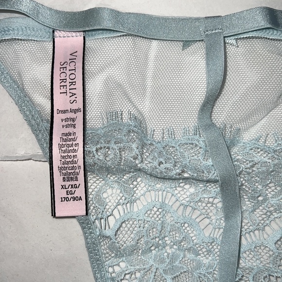 Victoria's Secret Lace & Mesh VString THONG Panty XL - Picture 11 of 11